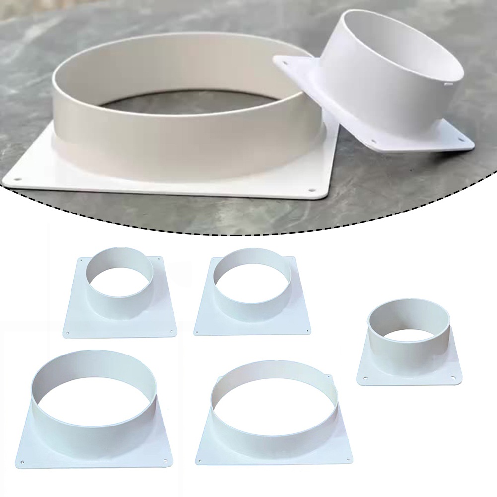 Home Improvement Items - エアベントダクトコネクタフランジストレート換気パイププラスチックダクトツールホームセンター換気システムコンポーネント