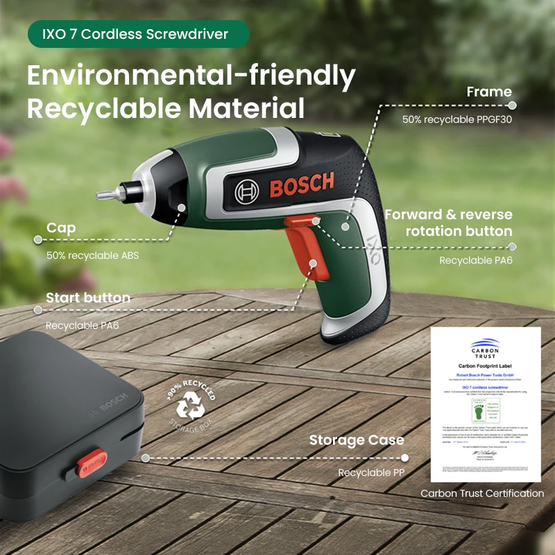 Power Drill Cordless - ボッシュ IXO 7 コードレスドライバー 3.6V USB充電式