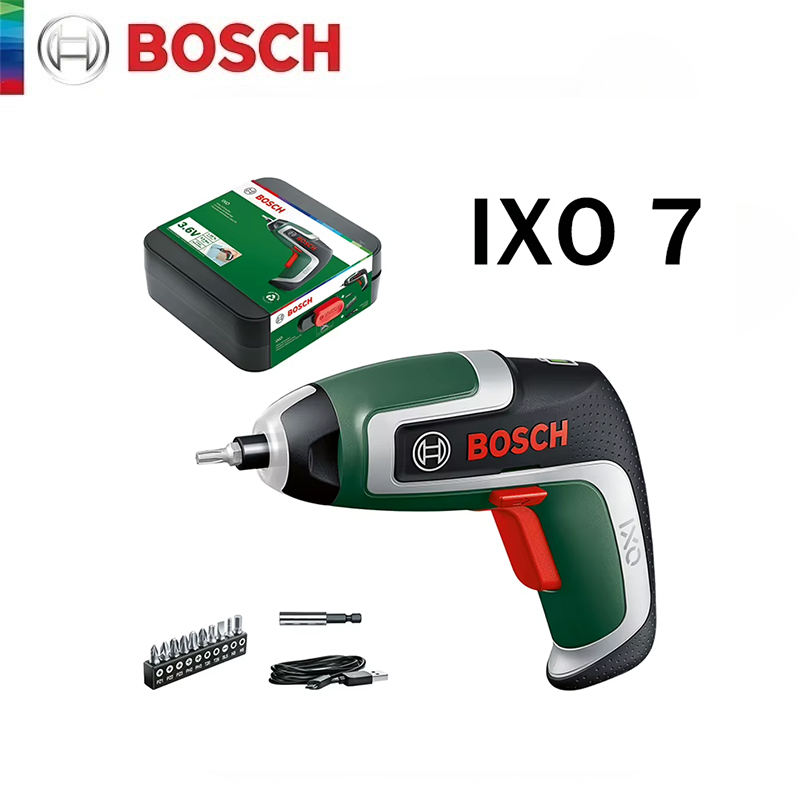 Power Drill Cordless - ボッシュコードレス電動ドライバーIXO7 USB充電式ミニ電動ドリルドライバー ポータブルコンパクト電動工具