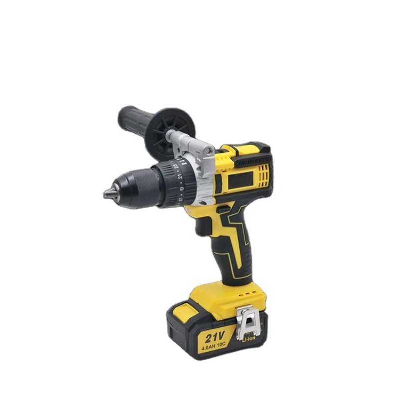 Power Drill Cordless - パワーブラシレスモーター 80N.m 13mmチャック 21Vコードレスインパクトドリル