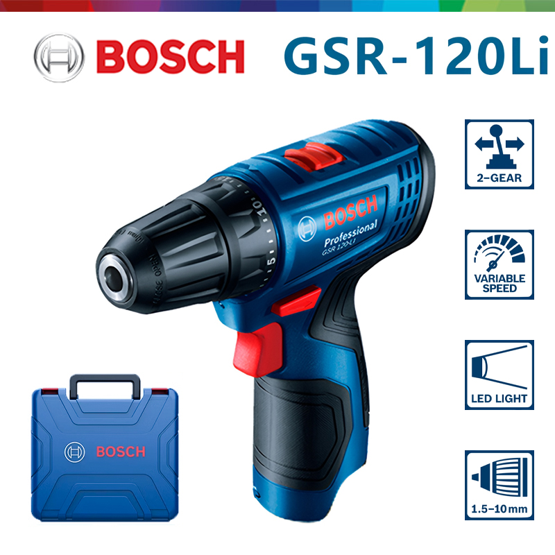 Power Drill Cordless - ボッシュ GSR 120-LI 12V リチウム電動ドリル 充電式コードレス