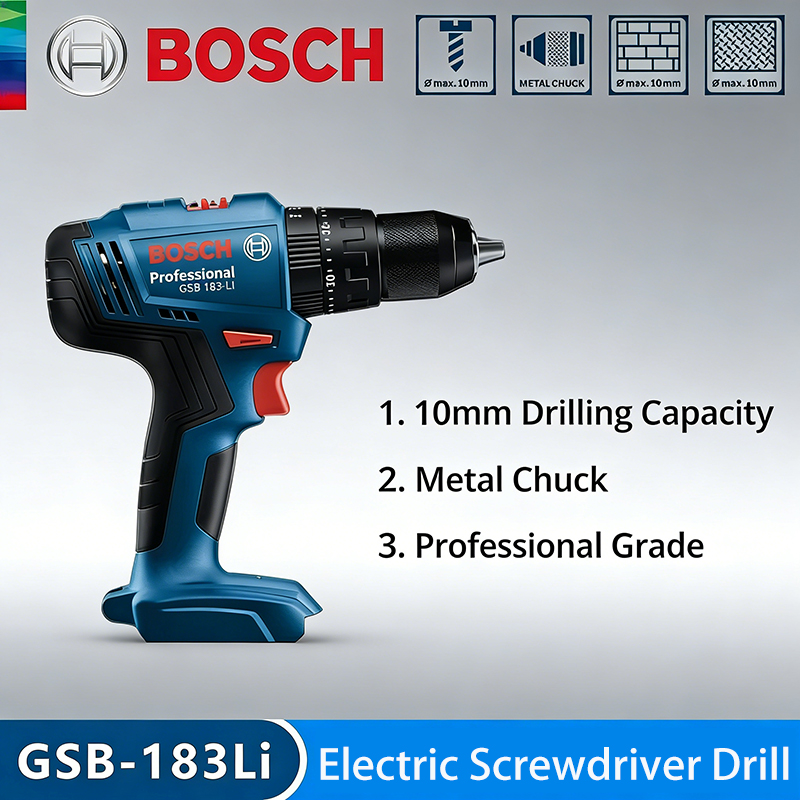 Power Drill Cordless - ボッシュ GSB183-LI 電動ドリルドライバー コードレス ブラシレス インパクトドリル