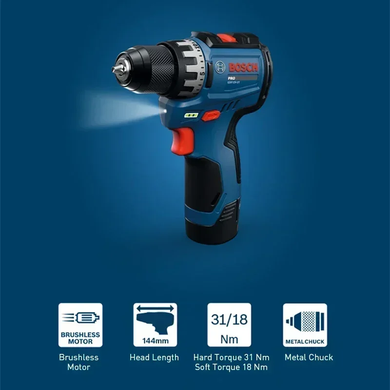 ボッシュ GSR12V-31 コードレス電動ドリルドライバー - Power Drill Cordless のレビューと価格