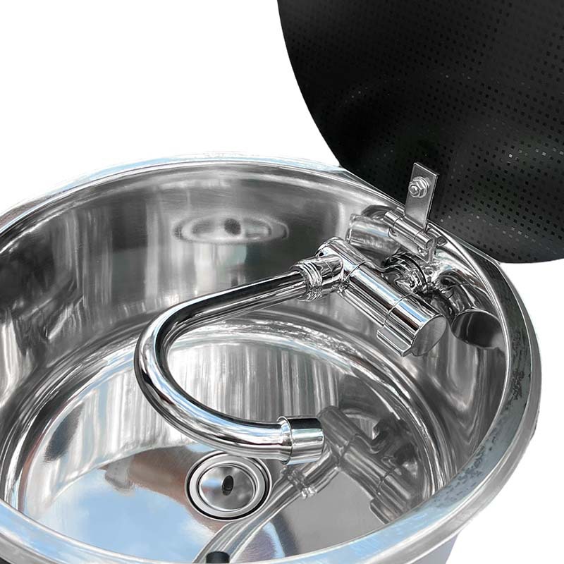 RV用円形シンク 蓋付き キッチン折りたたみ式フリップカバー - Home Improvements のレビューと価格