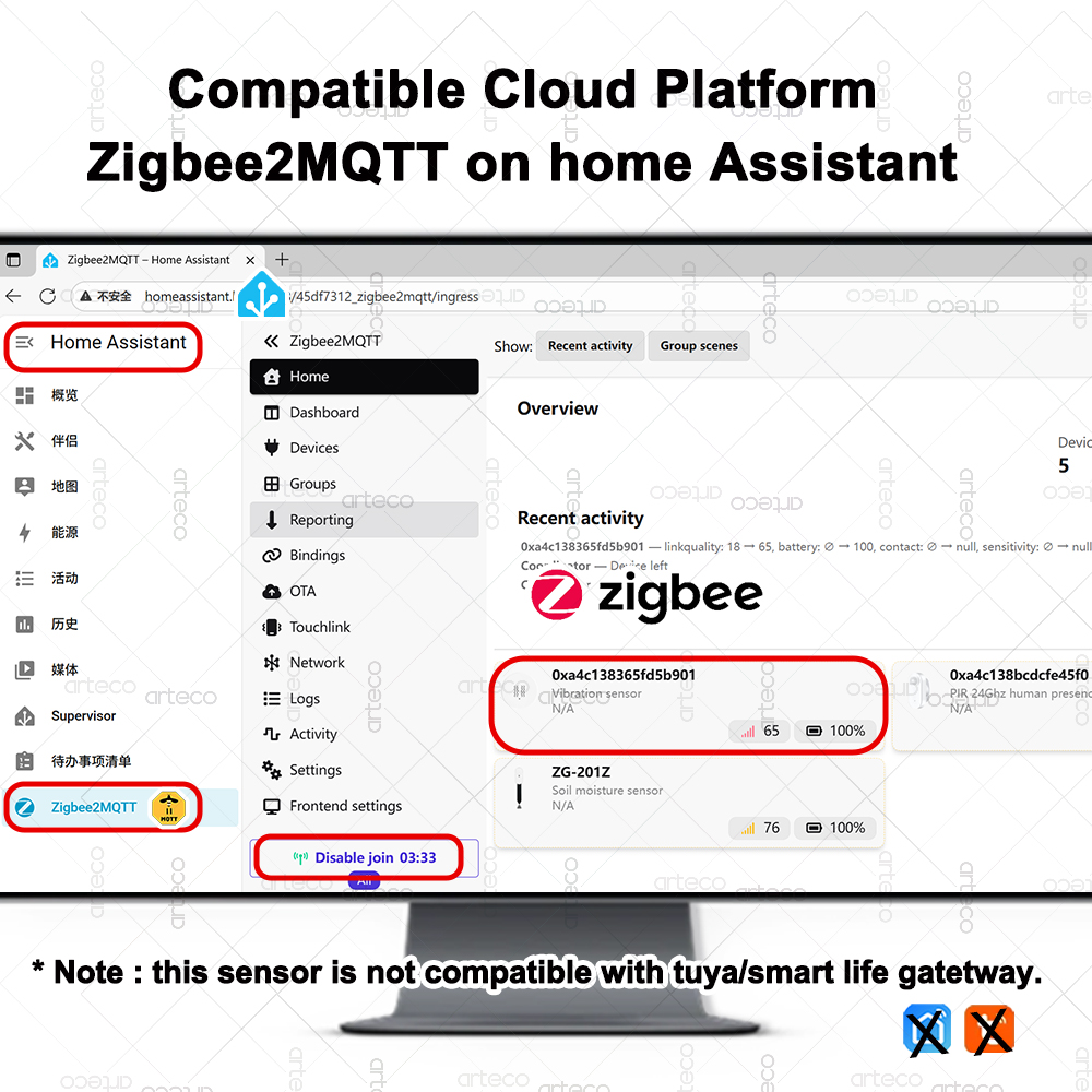 スマート ZigBee 3.0 振動センサー リモートモニタ - Home Improvement Hardware のレビューと価格