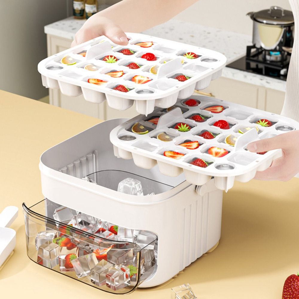 50キューブ製氷機 簡単プレスキャップ付き 二層製氷機 冷蔵 - Home Improvement Mall のレビューと価格