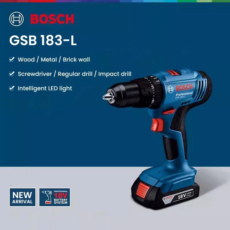 ボッシュ GSB183-LI 電動ドリルドライバー コードレ - Power Drill Cordless のレビューと価格